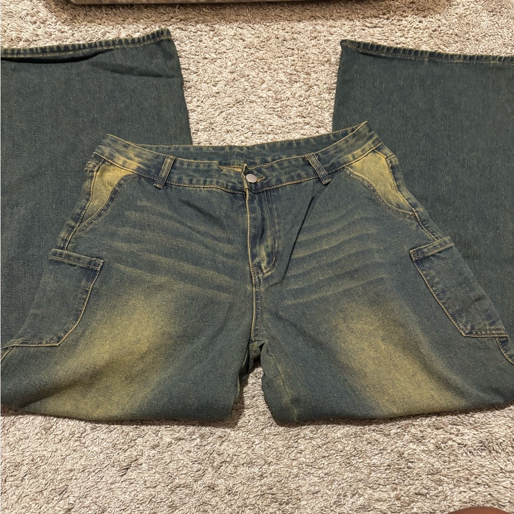 Stylish Faded Denim Jeans